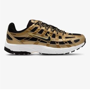 Nike P-6000 Metallic Gold and Black Shoes
